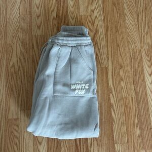 White Fox Gray Joggers